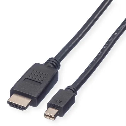 Mini DisplayPort Kabel, Mini DP-HDTV, Stecker/Stecker, schwarz, 3 m