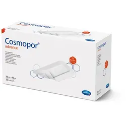 Cosmopor Advance Pflaster 20cm x 10cm - 25 Stück - Arzneimittel: Cosmopor Advance ist ein hautfreundliches Pflaster, das Wunden zuverlässig schützt und eine hohe Saugfähigkeit bietet. Ideal für die schnelle Versorgung von Verletzungen.