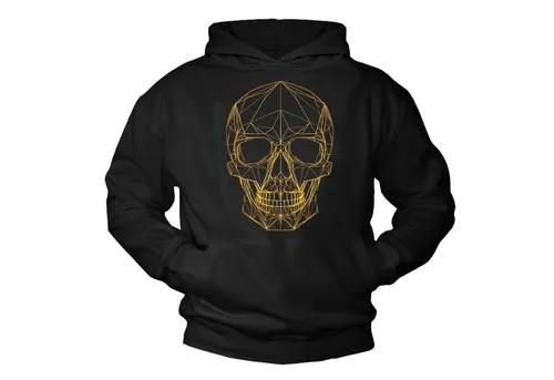 MAKAYA Kapuzenpullover Gothic Totenkopf Sweatshirt - Stylisches Kapuzensweatshirt mit einzigartigem Totenkopf-Design. Ideal für den Alltag, pflegeleicht und wärmend – perfekt für kühle Tage. Erhältlich in vielen Größen.