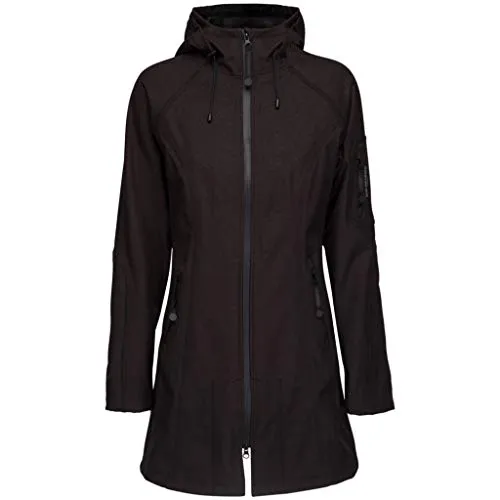 Ilse Jacobsen HORNBÆK RAIN37 | Wasserdichter Outdoor Parka in Schwarz, Größe 44 - Funktionsjacken – Atmungsaktiver Softshell-Regenmantel mit schmutz- und wasserabweisendem Schutz, ideal für aktive Freizeitgestaltung bei jedem Wetter.