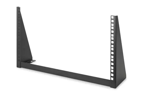 Digitus 6U Patch-Panel-Halterung für Wandmontage - Zubehör Schaltschrankgehäuse, platzsparende Wandmontage und stabiles Design in Schwarz (RAL 9005) für eine ordentliche Kabelorganisation.
