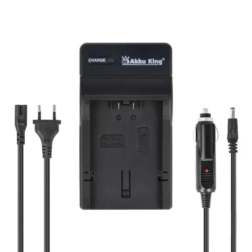 2in1 KFZ + Netz Ladegerät kompatibel mit Panasonic Akku DMW-BM7, CGR-S002, CGA-S002, CGA-S002E, CGR-S002A, CGA-S002A
