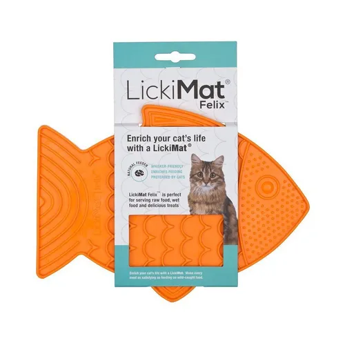 LickiMat Antischlingnapf Felix orange