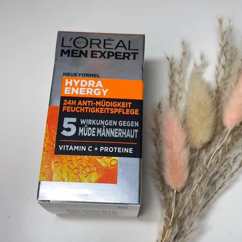 L'Oréal Men Expert Hydra Energy Anti-Müdigkeit 50ml - Tägliche Gesichtscreme - Tagespflege für Männer mit erfrischender Anti-Müdigkeit Formel, spendet intensive Feuchtigkeit und belebt müde Haut.