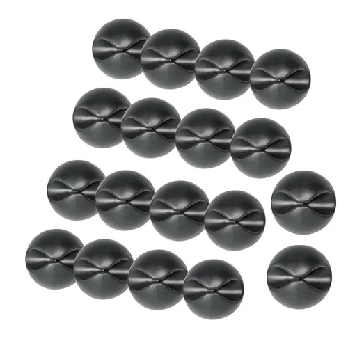 18x ARLI Kabelhalter schwarz selbstklebend
