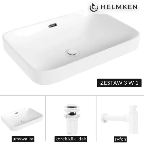 Helmken 441A52000 Aufsatzwaschbecken 52x36 cm