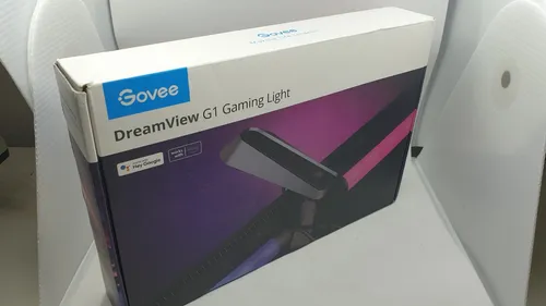 Govee Gaming Light G1 - Smart RGBIC LED Hintergrundbeleuchtung - LED Streifen mit VibraMatch-Technologie für ein intensives Gaming-Erlebnis. 123 Szenenmodi und App-Steuerung ermöglichen individuelle Lichteffekte für Filme und Spiele.