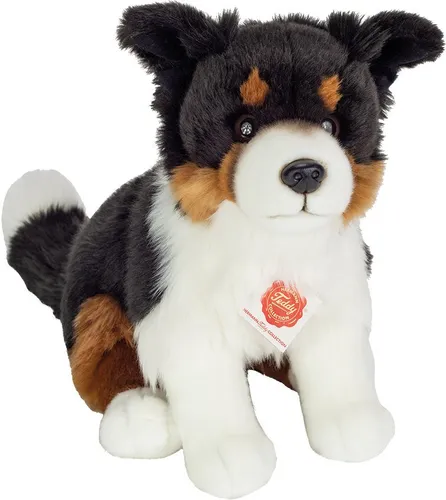 Teddy Hermann® Kuscheltier Tri-Color Border Collie 30 cm - Kuscheltiere aus recyceltem Material, ideal für Kinder ab 3 Jahren, waschbar bei 30°C - der perfekte Begleiter für kleine Tierfreunde.