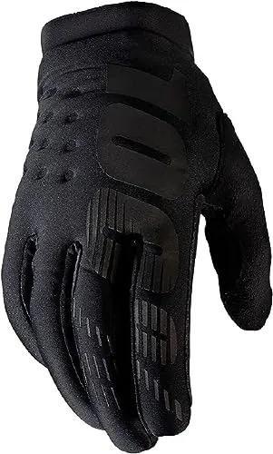 100% MTB-Handschuhe Brisker Schwarz/Grau - Motorradhandschuhe für Herren, ideal für Mountainbiking mit optimalem Grip und Komfort dank hochwertiger Materialkombination.