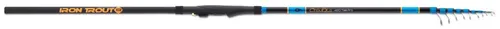 IRON TROUT Chakka 420 Tele Pro 6 4,2m 12-24g - Hochwertige Forellenrute - Angelruten & Stöcke, ideal für Süßwasserangeln mit einer Länge von 420 cm und einem Ködergewicht von 12-24 g für präzise Würfe.
