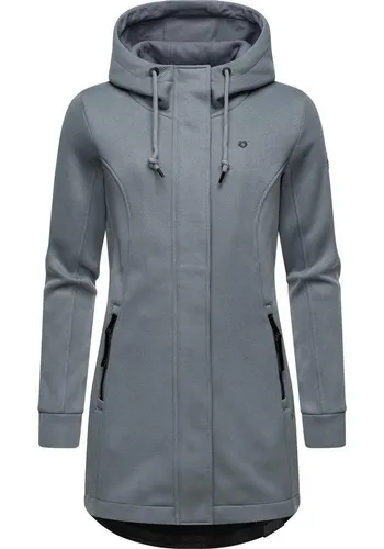 Ragwear Kapuzensweatjacke Letti Bonded Sportliche Kapuzenjacke in Feinstrick-Optik