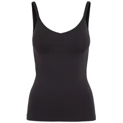 pieces Unterhemd (1-St) Plain/ohne Details schwarz S/M