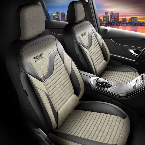 Sitzbezüge passend für für Lexus IS (Beige-Schwarz)
