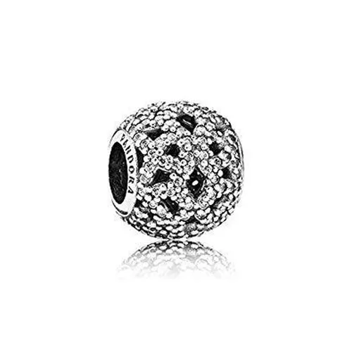 Pandora Charm Damen Glitzer Zirkonia Sterling Silber 791284CZ - Elegantes Charm aus 925 Sterlingsilber mit funkelndem Zirkonia, ideal für die individuelle Gestaltung Ihres Schmuckstücks. Verleihen Sie Ihrem Look einen Hauch von Glamour!