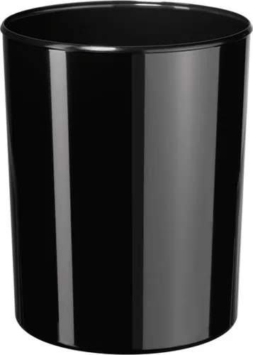 HAN ELEGANCE i-Line Papierkorb 13,0 l schwarz - Hochglänzender, eleganter Kunststoffkorb für stilvolles Wohnen zum Superpreis!