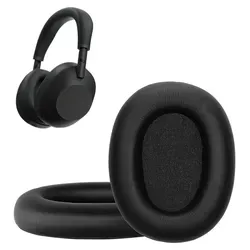 kwmobile 2x Ohr Polster für Sony WH-1000XM6 Ohrpolster - Ersatz Ohrpolster - Kopfhörer Ersatzteile - Kopfhörer Ersatzpolster für Over Ear Headp... - Schwarz