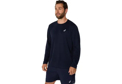 ASICS CORE LS TOP Herren Laufshirt, Gr. XXL, schwarz - Sportliches Langarmshirt für Läufer, aus leichtem, schnell trocknendem Material mit Flachnähten für hohen Tragekomfort und reflektierenden Details für bessere Sichtbarkeit.