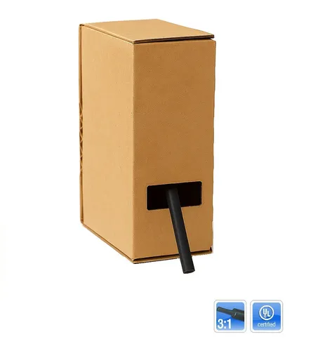 Minibox 10m Schrumpfschlauch 6mm (3:1) 125°C schwarz UL