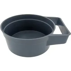 Gipsergeschirr Ø 180mm grau - Anrührbecher mit Griff - Sonstige Werkzeuge - Der hochwertige Gipsbecher aus Hart-PVC mit praktischem Griff reduziert Ermüdungserscheinungen und ermöglicht präzises Anrühren von Füllstoffen und Spachtelmassen.