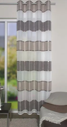 HOME WOHNIDEEN Vorhang Ösenschal WALTER blickdicht – Hochwertiger Dekoschal mit Jacquardmuster - Der blickdichte Ösenschal WALTER überzeugt durch sein elegantes Jacquardmuster und passt perfekt in jedes Zuhause. Erhältlich in verschiedenen Höhen, einfach auf Gardinenstangen zu montieren und pflegeleicht bei 30° C.