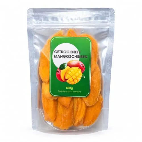 Öz Natur Getrocknete Mangoscheiben Juicy Mango, 500g
