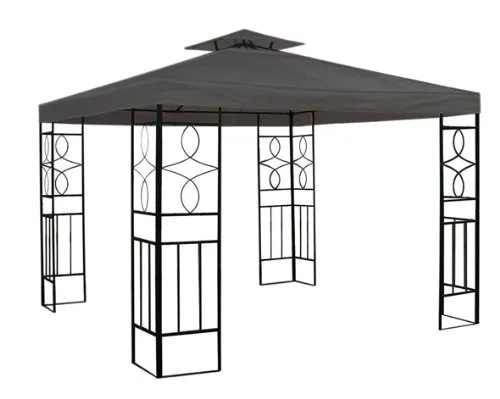 WASSERDICHT Pavillondach Anthrazit 2,98x2,98m Dach Pavillon Pavillion PVC