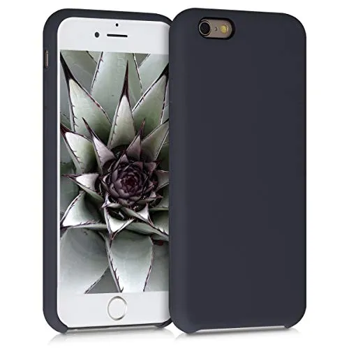 kwmobile Handyhülle für Apple iPhone 6 / 6S Hülle - Case Silikon - Kabelloses Laden - Schutzhülle Cover in Heidelbeerblau