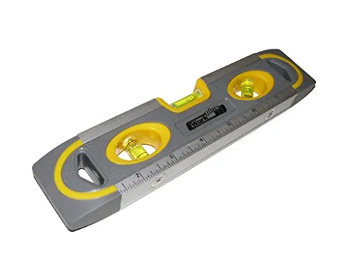 Wasserwaage mit magnetischer Unterseite 230mm und horizontaler, vertikaler und 45-Grad-Libelle