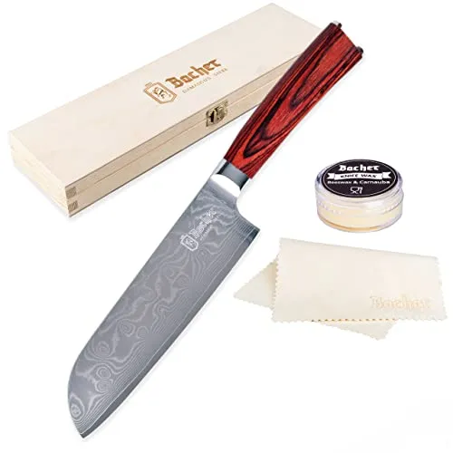 Bacher Santoku Damastmesser 18 cm