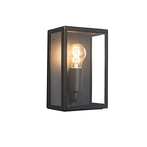 Qazqa Rotterdam 2 - Vintage Außen Wandleuchte - Außenbeleuchtung mit IP44 Schutz, dimmbar und geeignet für E27 LED-Leuchtmittel. Perfekt für stilvolle Akzente im Außenbereich.