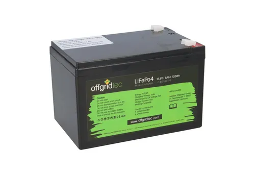 Offgridtec 12.8V 8Ah LiFePO4 Batterie – Langlebige Energie für Solar & Wohnmobile - Maximale Leistung mit bis zu 2000 Ladezyklen – die Offgridtec LiFePO4 Batterie ist ideal für vielseitige Anwendungen und bietet zuverlässige Energie für Ihre Bedürfnisse.