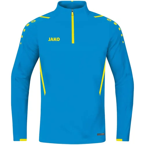 JAKO Ziptop Challenge - Kinder Trainingsoberteil in royal/marine, Größe 164 - Trainingsbekleidung mit optimaler Passform und Bewegungsfreiheit, ausgestattet mit weichem Fleece für höchsten Tragekomfort.