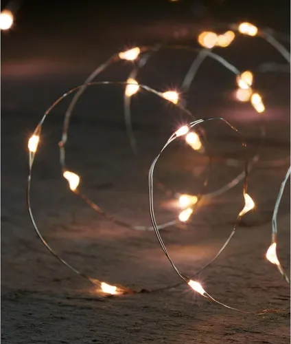 Mini LED Lichterketten warmweiß, 19_Variante:2er Pack 100-flammig
