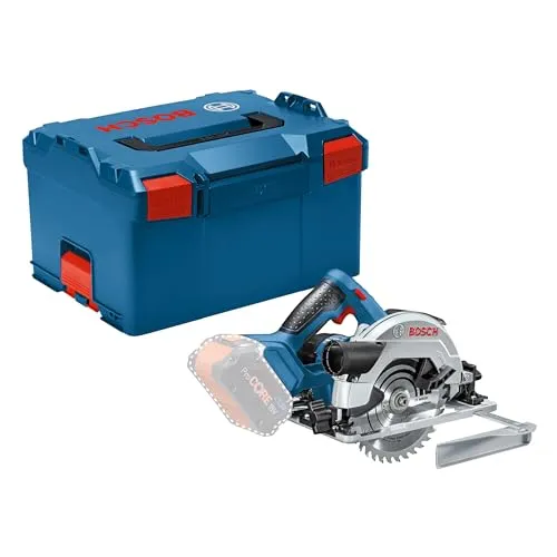 Bosch Professional 18V System Akku Kreissäge GKS 18V-57 G - 165mm Sägeblatt, 57mm Schnitttiefe, inklusive L-BOXX für effizientes Arbeiten