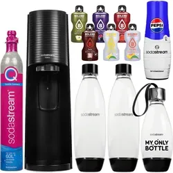 SodaStream Terra Black Wassersprudler Set mit Pepsi Sirup in schwarz von SodaStream