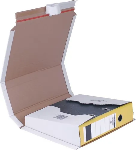 Smartbox Pro Versandkarton Ordner-Versandverpackung 320x290x35-80mm weiß