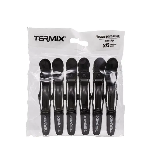 Termix Set von 6 Professionellen Haarspangen in schwarz von Termix