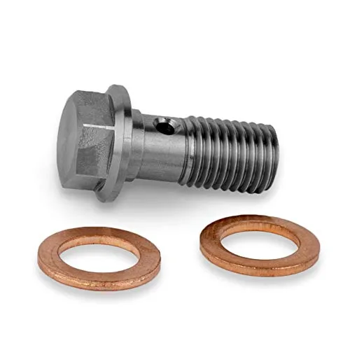 Precisiongeek Hohlschraube M10x1,25mm Edelstahl Bremssattel/Hauptzylinder L = 22mm