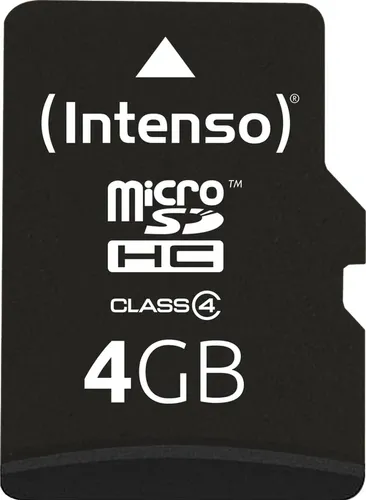 SD MicroSD Card 4GB Intenso inkl. SD Adapter