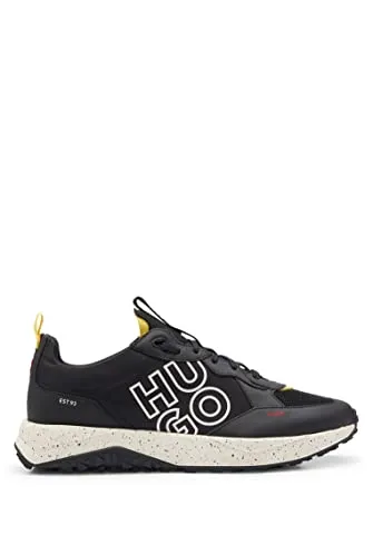 HUGO Men Kane_Runn_mfny_N Sneaker Black 35 EU - Herren-Sneaker in elegantem Schwarz, ideal für stilvolle Outfits und maximalen Komfort.