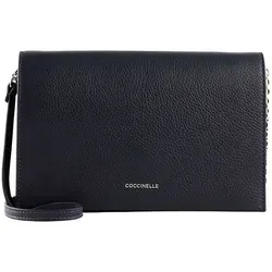 COCCINELLE Leder-Umhängetasche in Dunkelblau - (B)23 x (H)15 x (T)4 cm