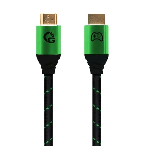 OEHLBACH GAMING New Game Green HDMI-Kabel 200 cm - HDMI-Kabel für maximale Gaming-Performance mit 4K/240Hz, HDR & VRR Support – ideal für Next-Gen-Konsolen und High-End-PCs.