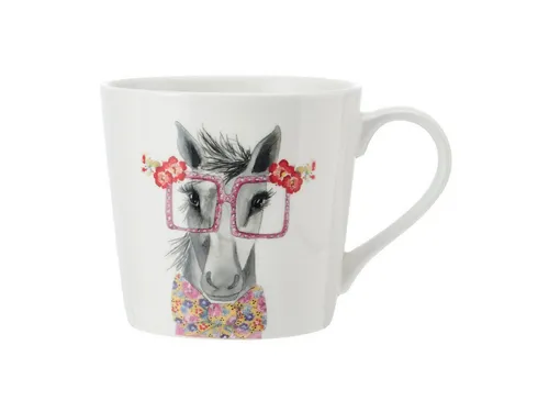 Creative Tops Tasse Tipperley Hill, Porzellan, Spülmaschinengeeignet, Weiß, Motiv: Pferd