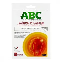 Hansaplast med ABC Wärme-Pflaster mit Sensitiv-Vlies 4 St - Bewegungsapparat-Medikamente - Schmerzlindernde Wärme-Pflaster mit Sensitiv-Vlies für sanfte Hautpflege, ideal für muskuläre Beschwerden.