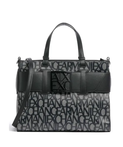 Armani Exchange Susie Handtasche beige/schwarz - Stylische Handtasche aus Baumwolle in beige/schwarz, ideal für den Alltag und setzt trendige Akzente.