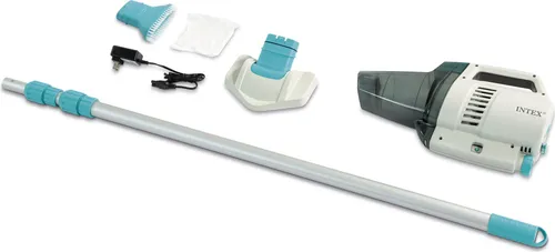 Intex Poolsauger ZR200 - Akku Bodensauger mit Stange, LED-Beleuchtung und Mikrofilter für eine gründliche Poolreinigung ohne Kabel