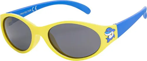 Jungen Mädchen Kinder Sonnen Brille Designer Modern Cool Abgefahren 30457 Gelb-Blau