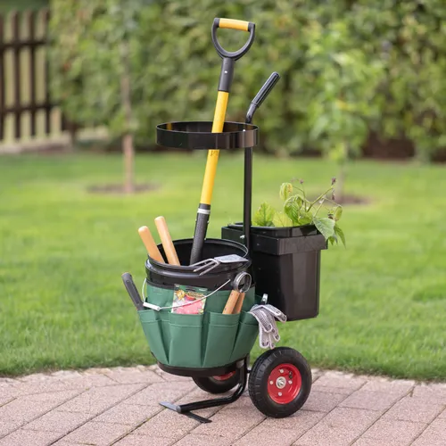 Tchibo Universal-Garten-Trolley schwarz in grün von Westmann