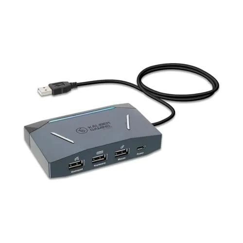 IOGEAR KeyMander 2 - Maus-/Tastatur-Switch Adapter für Xbox und PS5 - Maus und Tastatur statt Controller für präzises Gameplay auf PS5, PS4, Xbox und Nintendo Switch. Mit Crossover-Funktion für flexibles Gaming zwischen Konsolen.