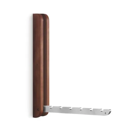 Side by Side Wandhaken Kirsche massiv und Aluminium von SIDE BY SIDE